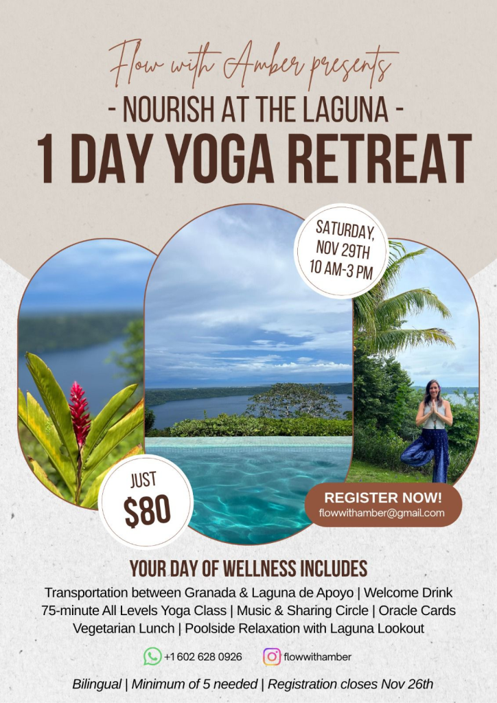 Yoga Workshop Day Trip to the Laguna de Apoyo in nicaragua